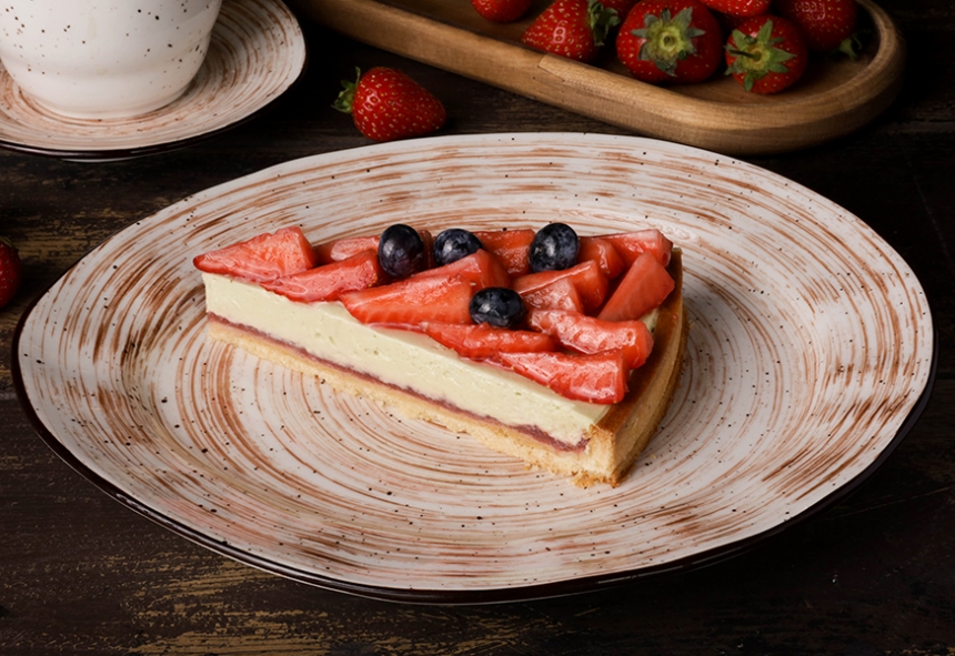 Тарт миндальный с фисташковым кремом