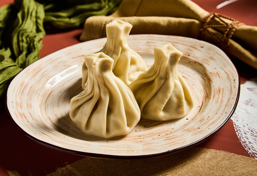 Хинкали с грибами