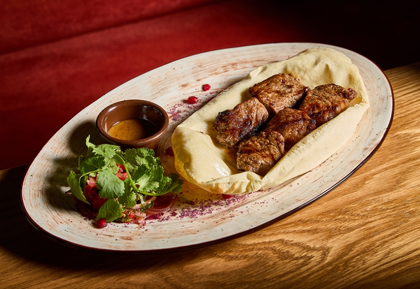 Шашлык из мраморной говядины