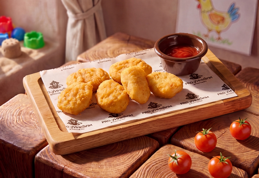 Куриные наггетсы с кетчупом